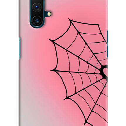 Pink Web Realme X3 Hard Case Back Cover by Casekaro