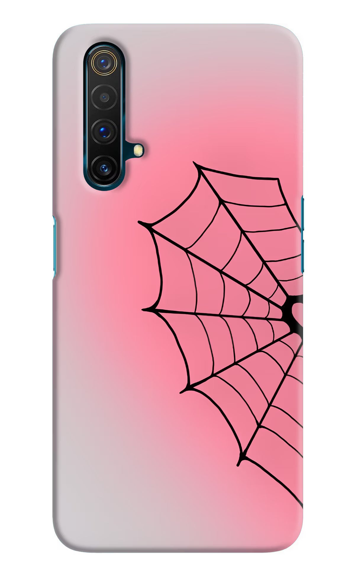 Pink Web Realme X3 Back Cover