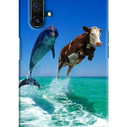 Dolphin vs Cow Realme X3 Hard Case Back Cover by Casekaro