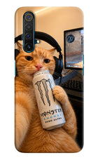 Gamer Cat Energy Realme X3 Hard Case Back Cover by Casekaro