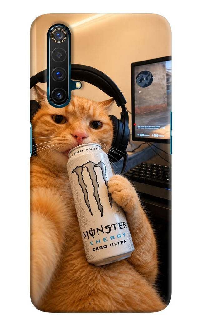 Gamer Cat Energy Realme X3 Hard Case Back Cover by Casekaro