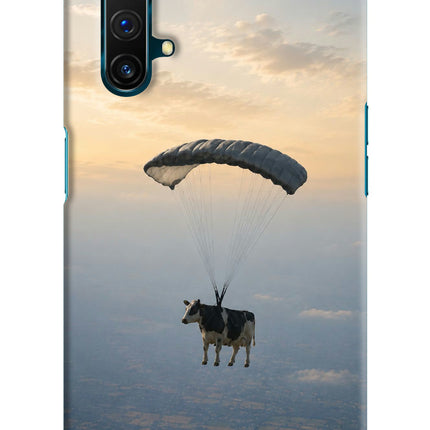 Skydiving Cow Realme X3 Hard Case Back Cover by Casekaro