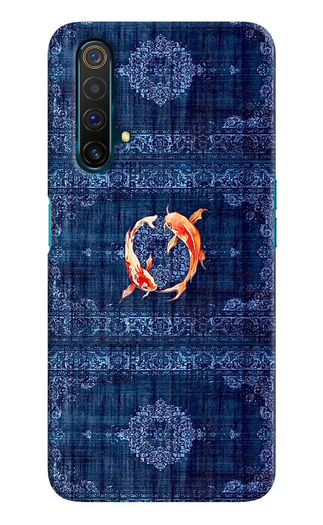 Koi Blue Realme X3 Hard Case Back Cover by Casekaro