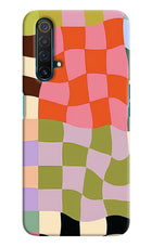 Wavy Grid Realme X3 Hard Case Back Cover by Casekaro