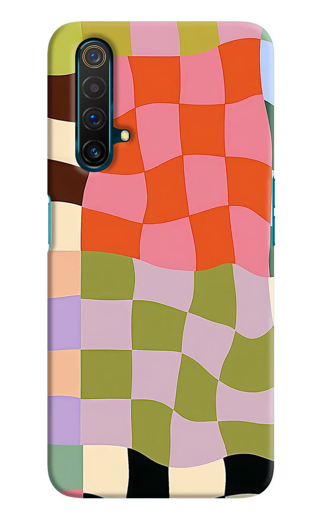Wavy Grid Realme X3 Hard Case Back Cover by Casekaro