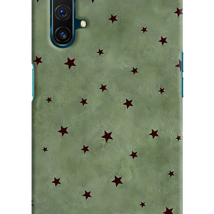 Green Stars Realme X3 Hard Case Back Cover by Casekaro