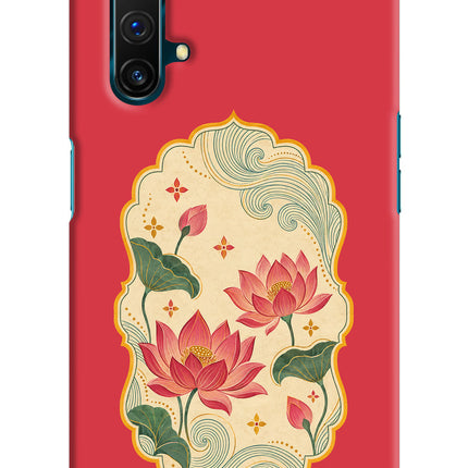 Pink Lotus Realme X3 Hard Case Back Cover by Casekaro