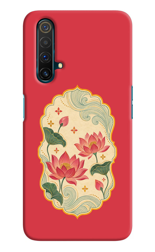Pink Lotus Realme X3 Hard Case Back Cover by Casekaro