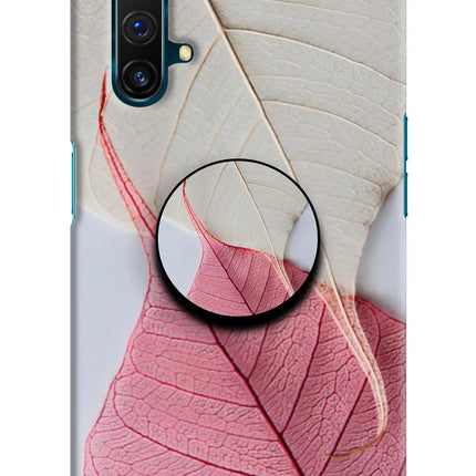White Pink Leaf Realme X3 Pop Case by Casekaro