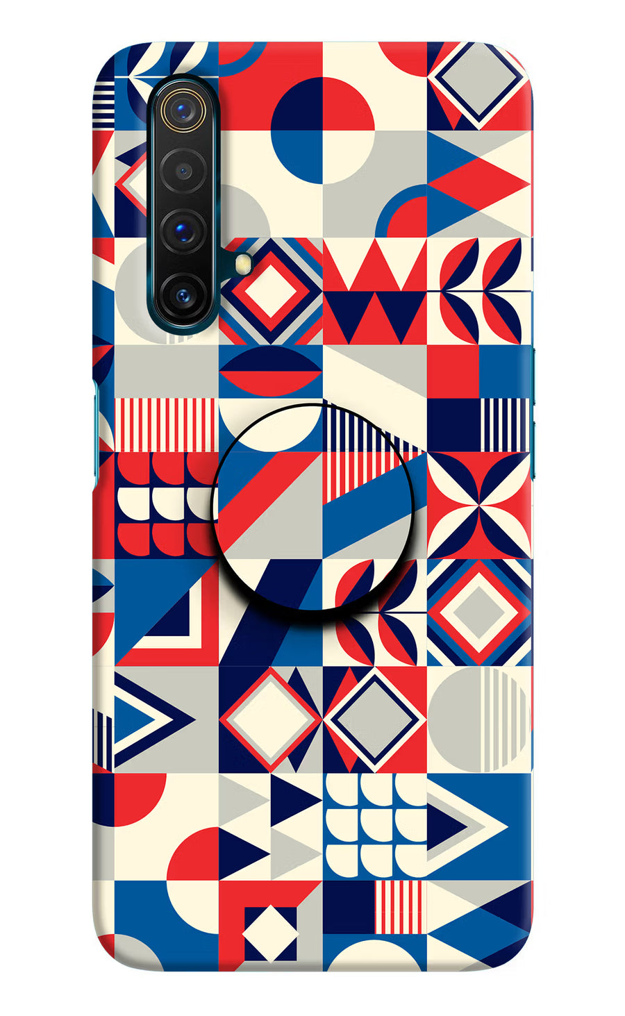 Colorful Pattern Realme X3 Pop Case, Hard case