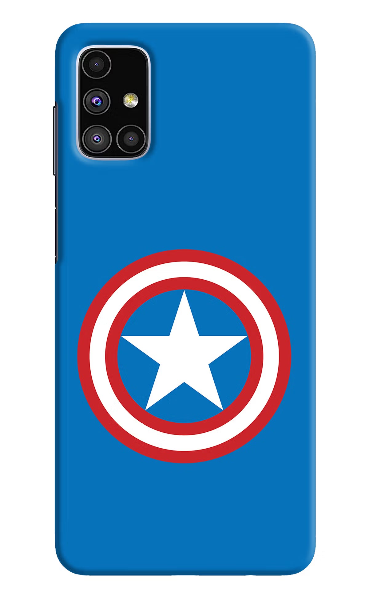 Captain America Logo Samsung M51 Hard Case Back Cover by Casekaro