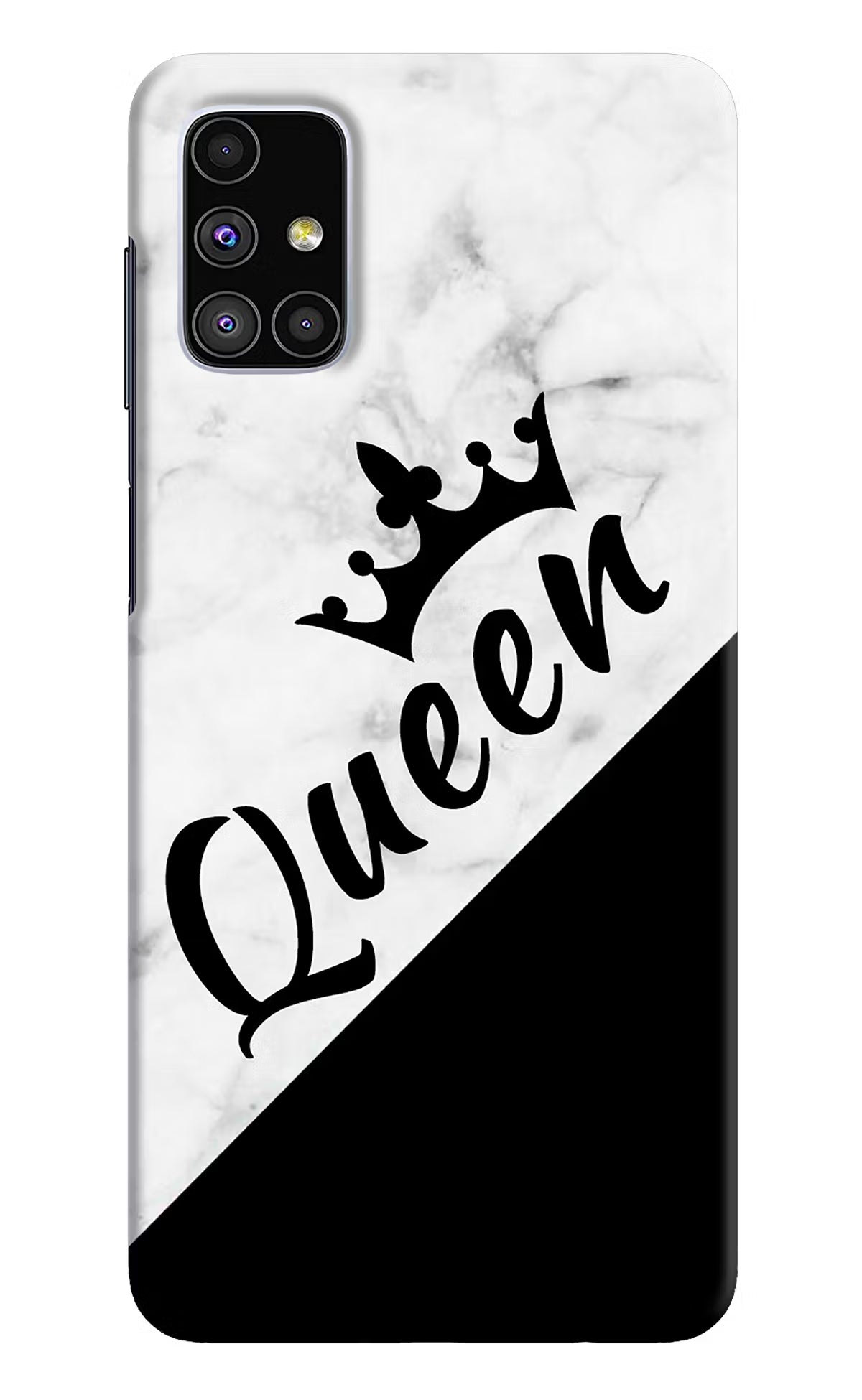 Queen Samsung M51 Hard Case Back Cover by Casekaro