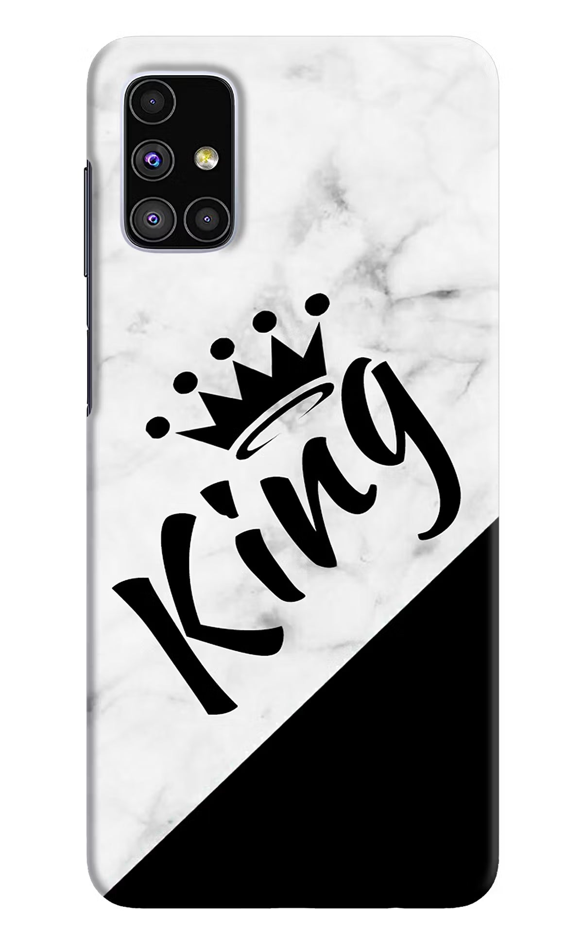 King Samsung M51 Hard Case Back Cover by Casekaro