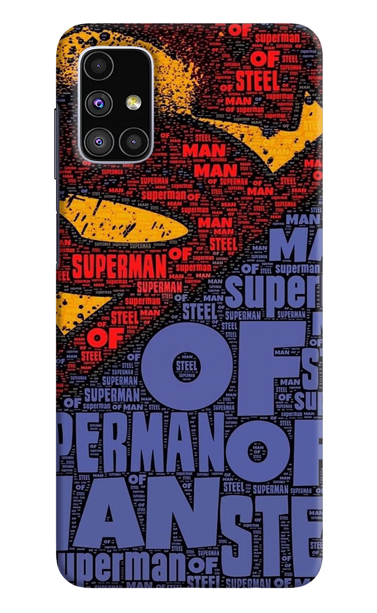 Superman Samsung M51 Hard Case Back Cover by Casekaro