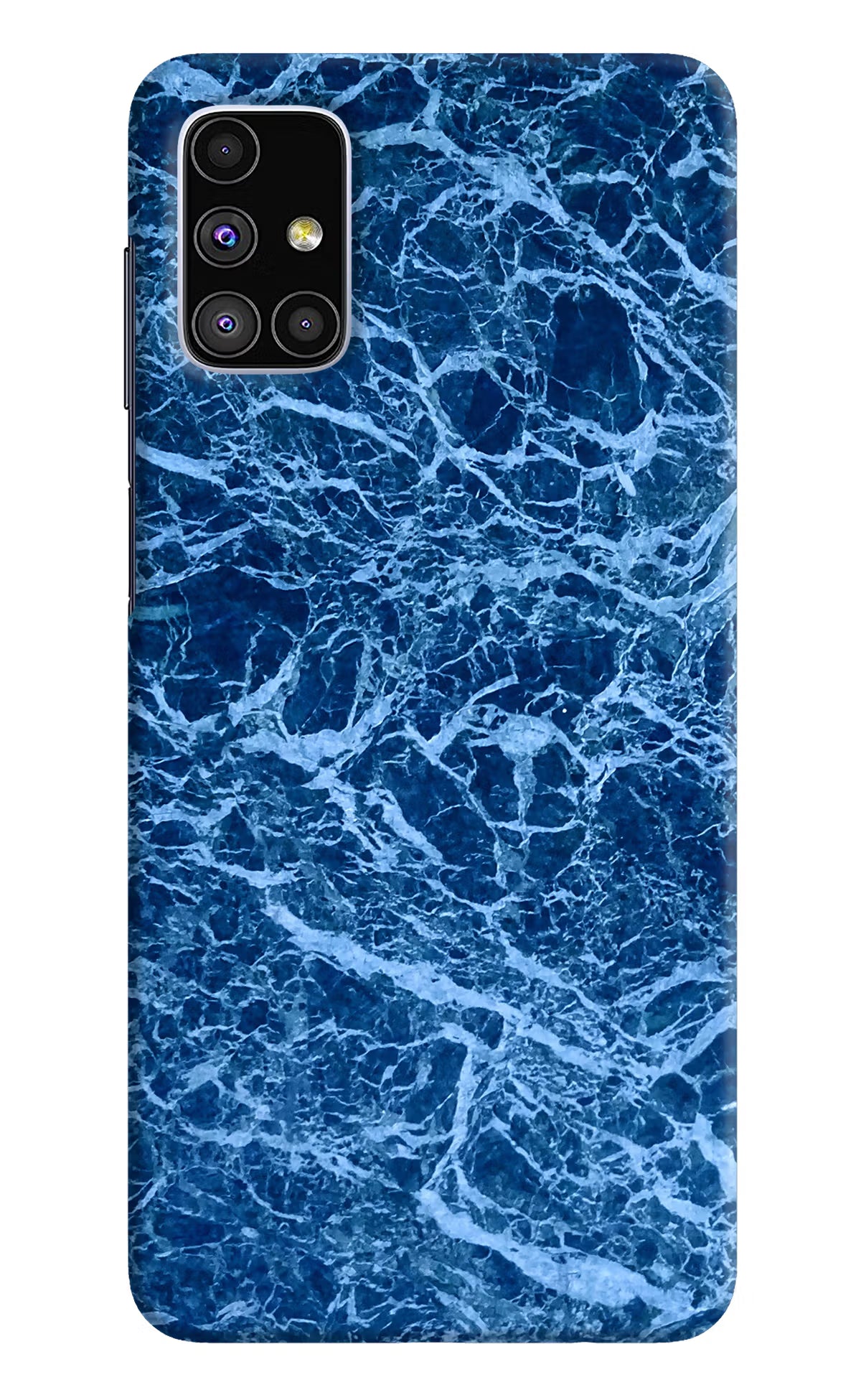 Blue Marble Samsung M51 Hard Case Back Cover by Casekaro
