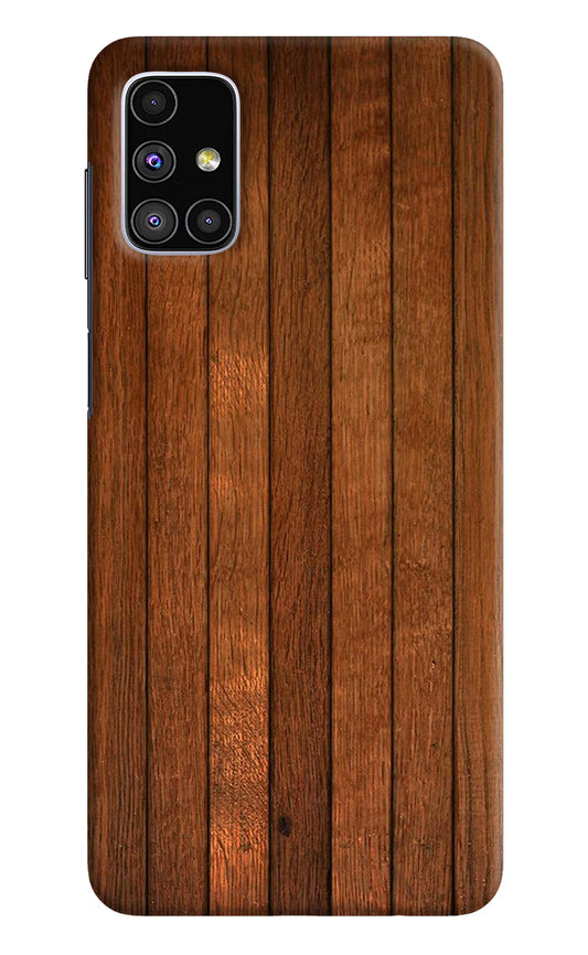 Wooden Artwork Bands Samsung M51 Hard Case Back Cover by Casekaro