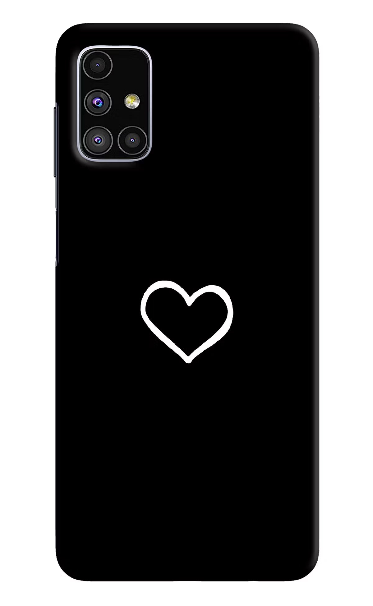 Heart Samsung M51 Hard Case Back Cover by Casekaro