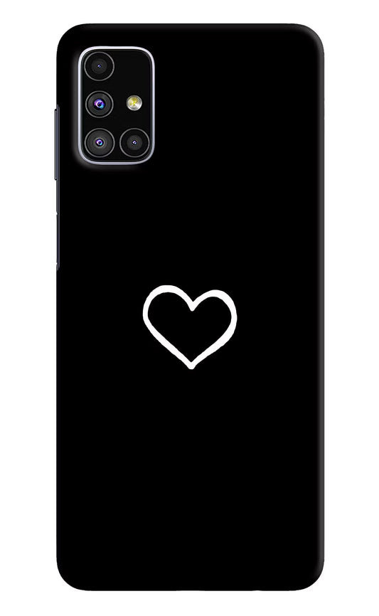 Heart Samsung M51 Hard Case Back Cover by Casekaro