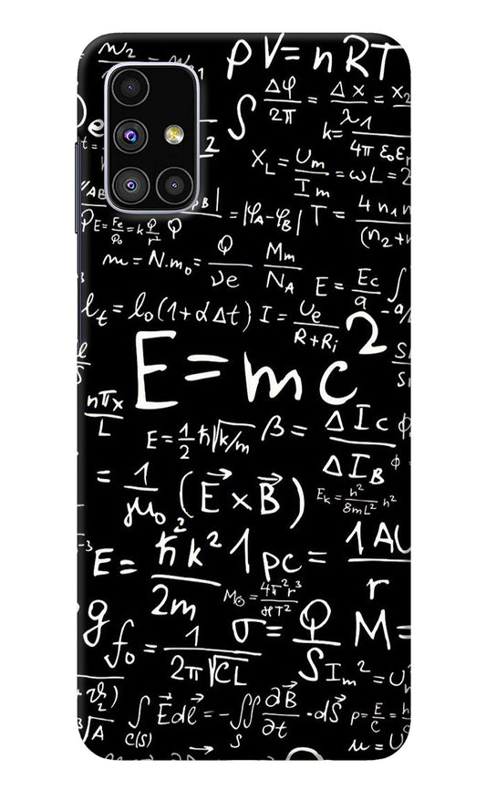 Physics Albert Einstein Formula Samsung M51 Back Cover