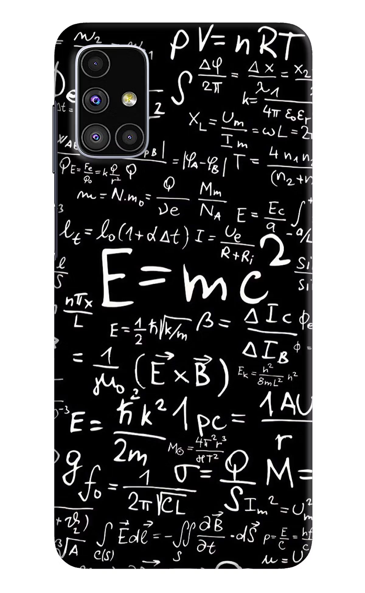 Physics Formula Samsung M51 Hard Case Back Cover by Casekaro