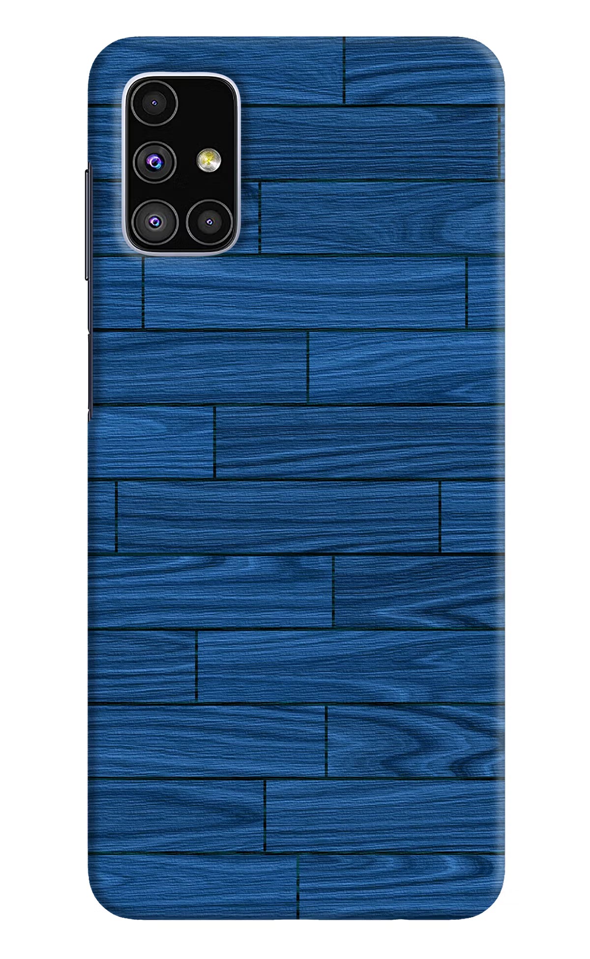 Wooden Texture Samsung M51 Hard Case Back Cover by Casekaro