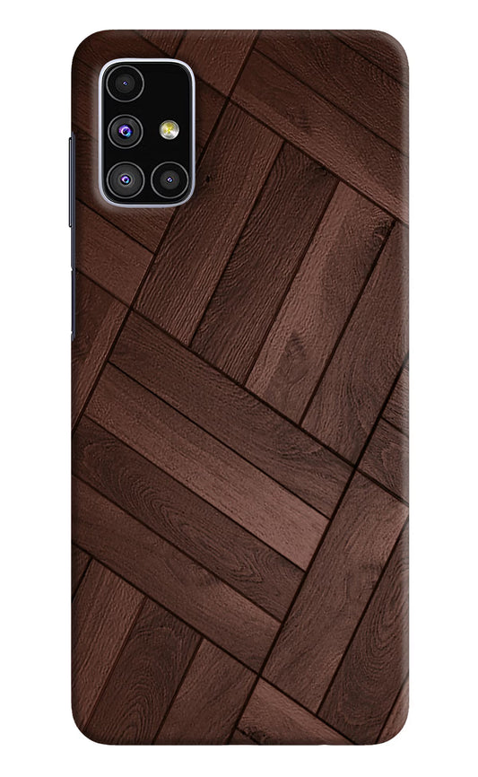 Wooden Texture Design Samsung M51 Hard Case Back Cover by Casekaro