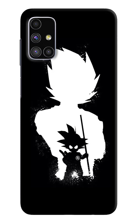 Goku Shadow Samsung M51 Hard Case Back Cover by Casekaro