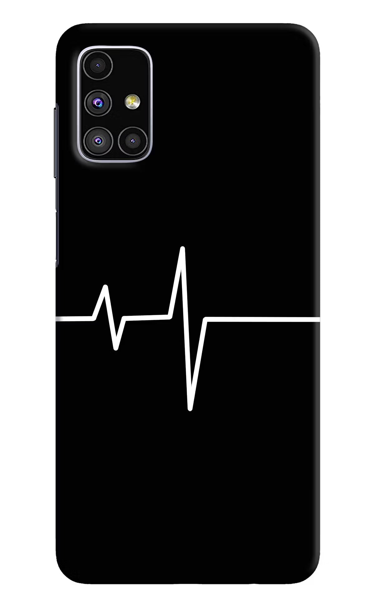 Heart Beats Samsung M51 Hard Case Back Cover by Casekaro
