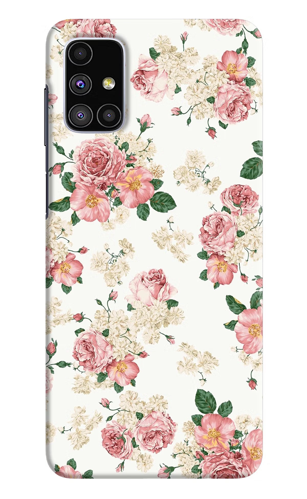 Flowers Samsung M51 Hard Case Back Cover by Casekaro