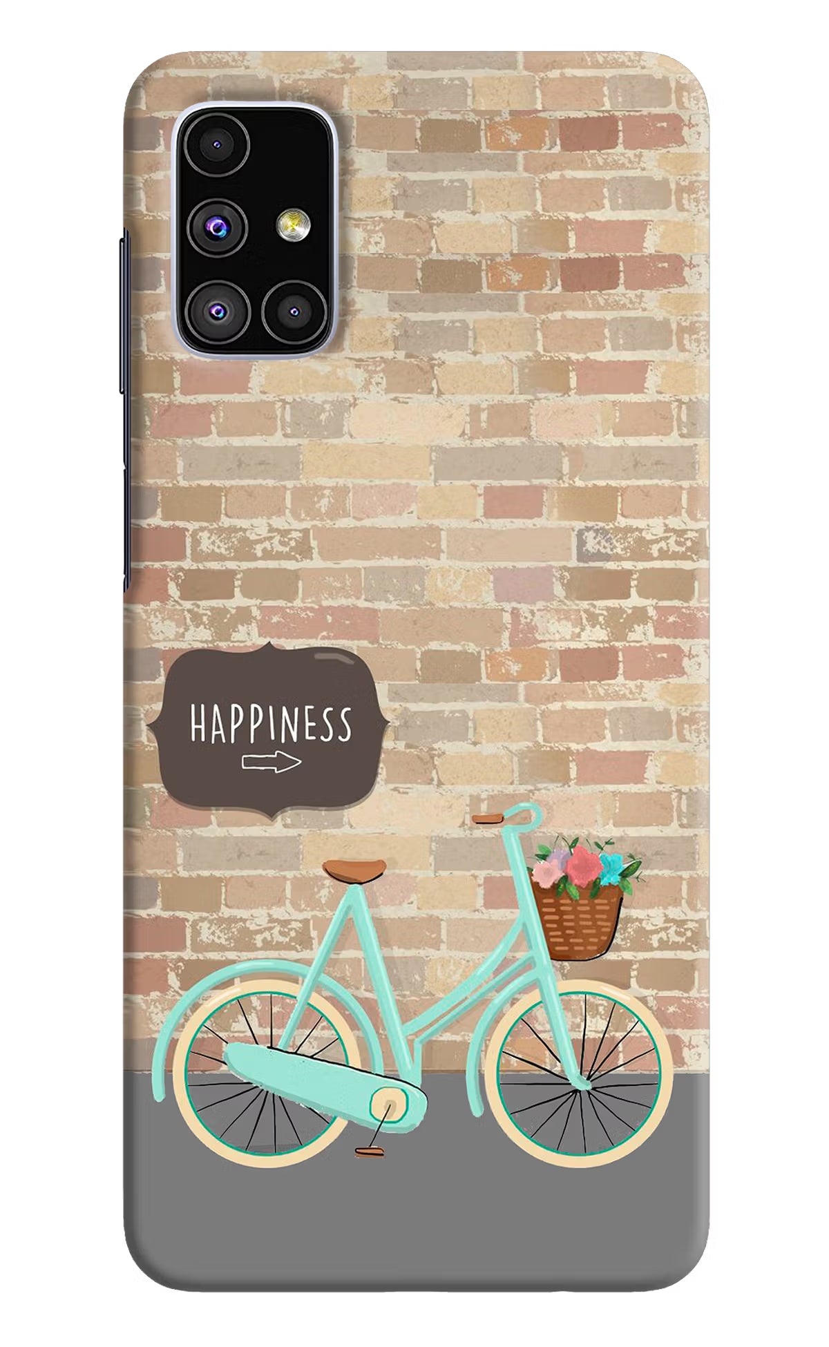 Happiness Artwork Samsung M51 Hard Case Back Cover by Casekaro