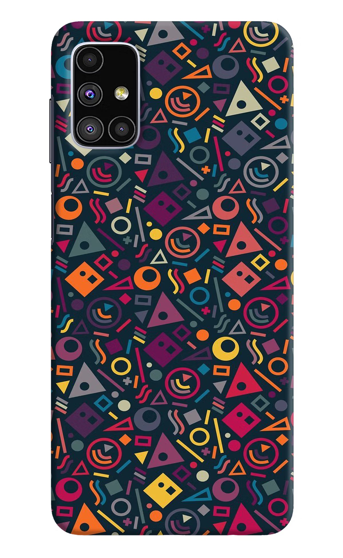 Geometric Abstract Samsung M51 Hard Case Back Cover by Casekaro