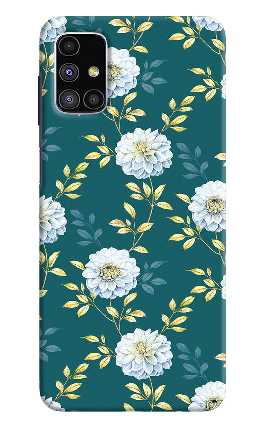 Flowers Samsung M51 Hard Case Back Cover by Casekaro