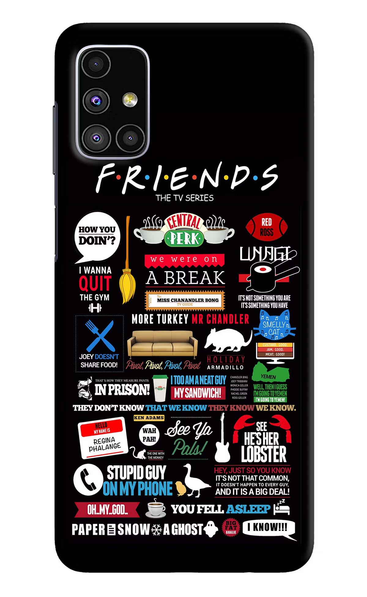 FRIENDS Samsung M51 Hard Case Back Cover by Casekaro