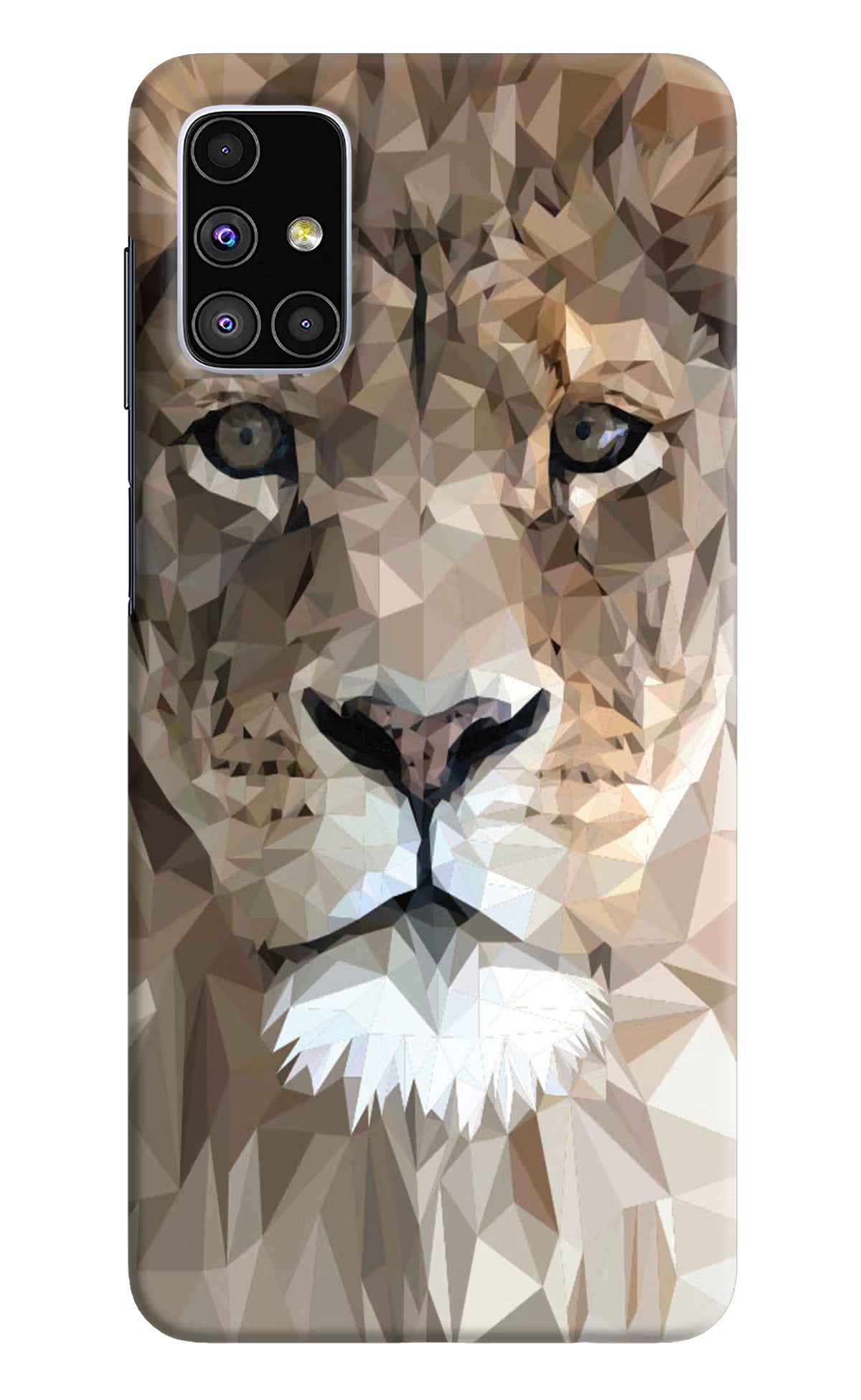 Lion Art Samsung M51 Hard Case Back Cover by Casekaro
