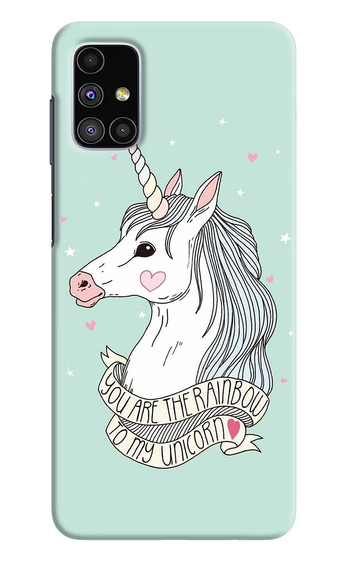 Unicorn Wallpaper Samsung M51 Hard Case Back Cover by Casekaro