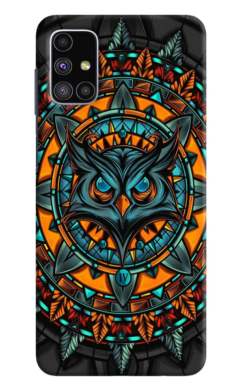 Angry Owl Art Samsung M51 Back Cover