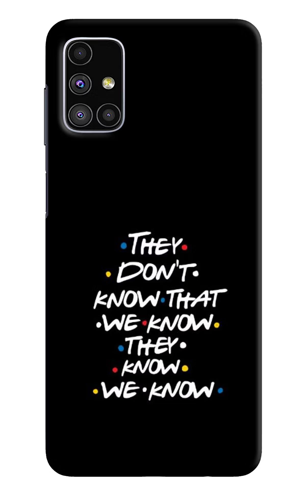 FRIENDS Dialogue Samsung M51 Hard Case Back Cover by Casekaro