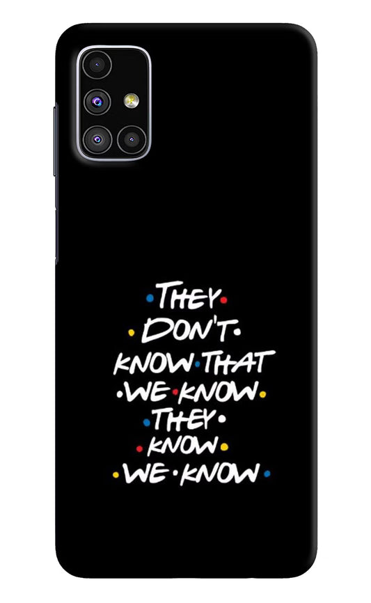 FRIENDS Dialogue Samsung M51 Hard Case Back Cover by Casekaro