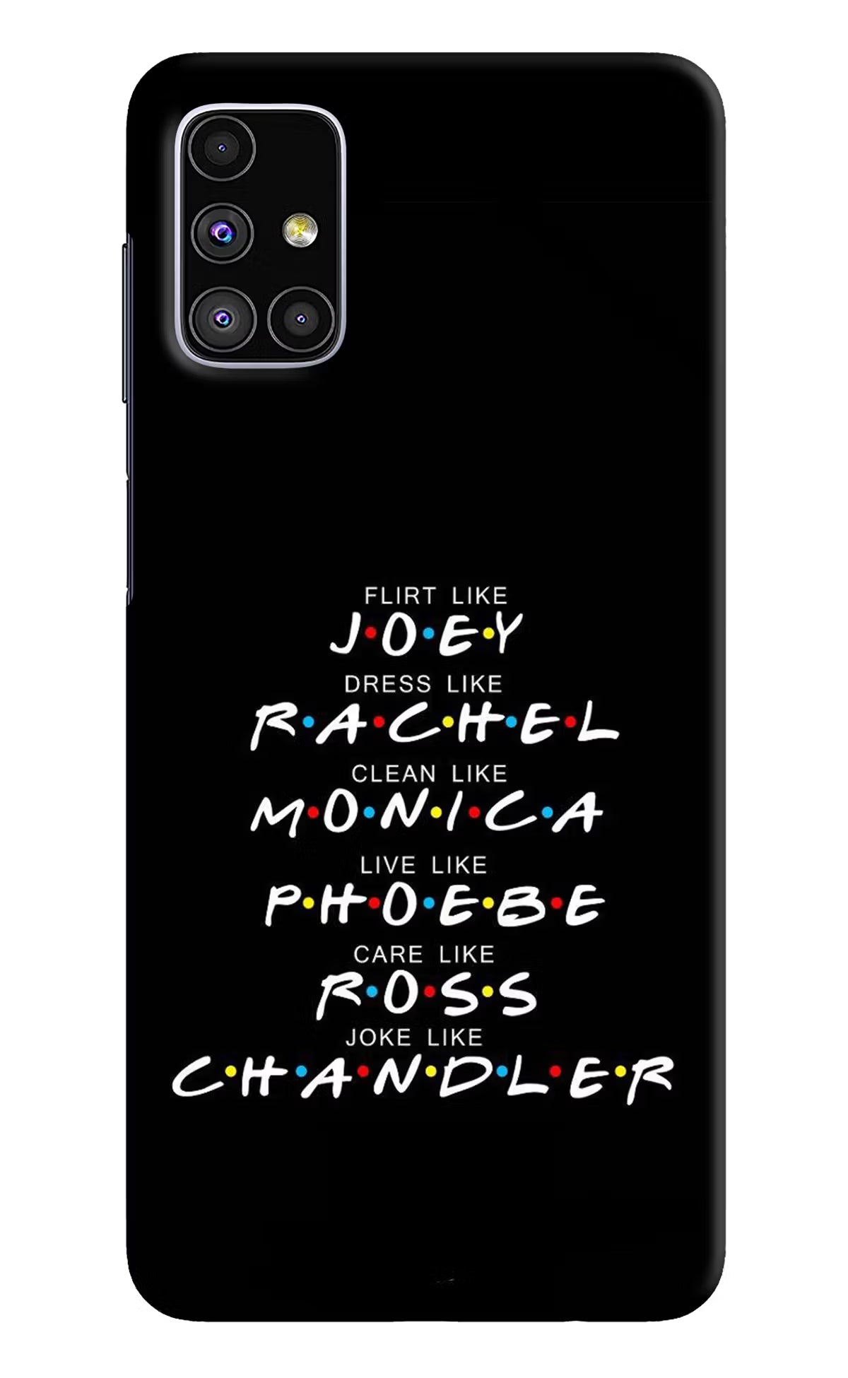 FRIENDS Character Samsung M51 Hard Case Back Cover by Casekaro