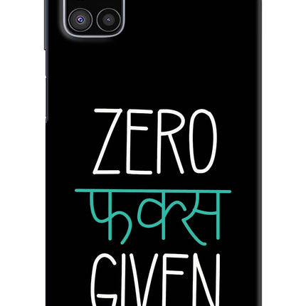Zero Fucks Given Samsung M51 Hard Case Back Cover by Casekaro
