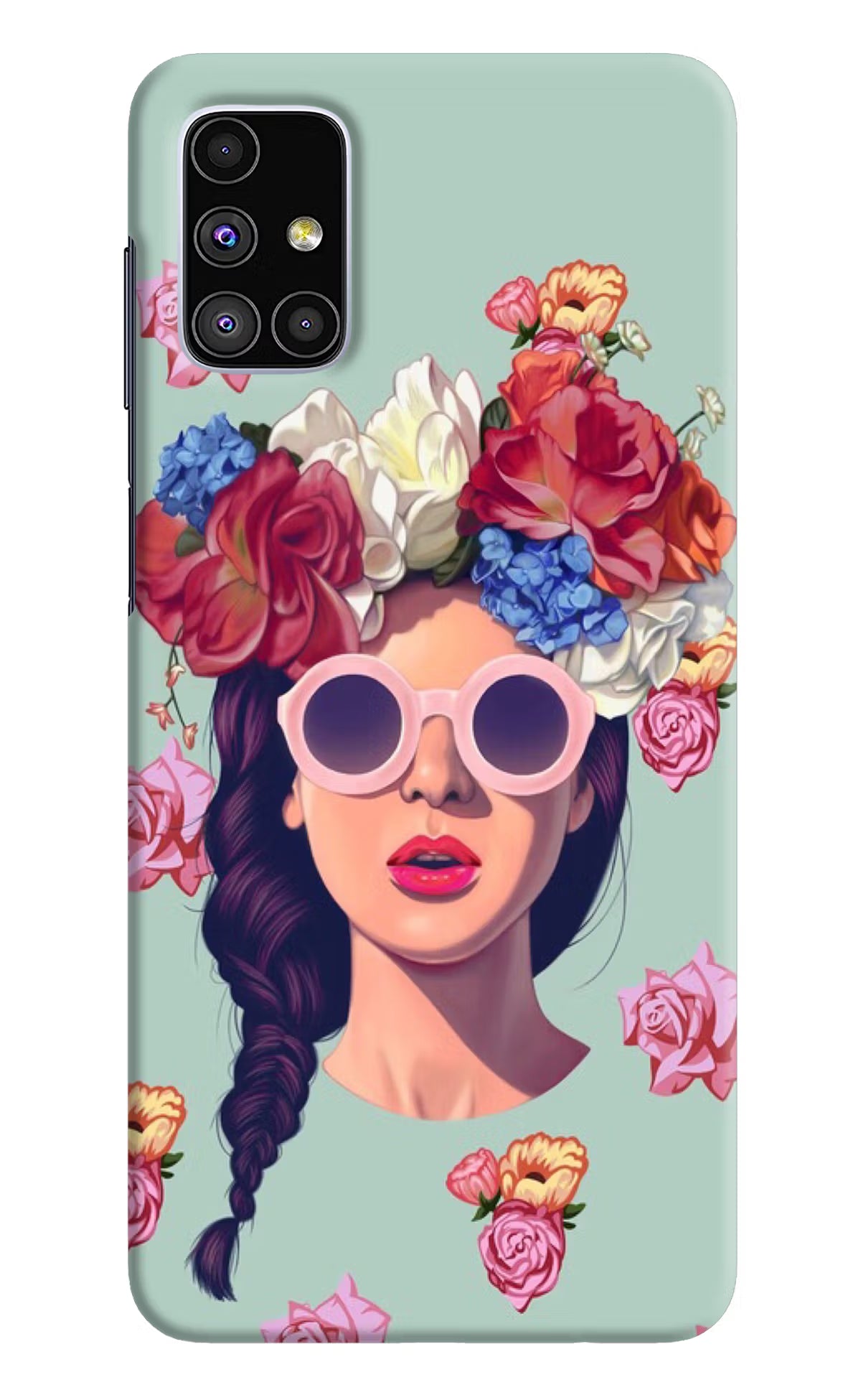 Pretty Girl Samsung M51 Hard Case Back Cover by Casekaro