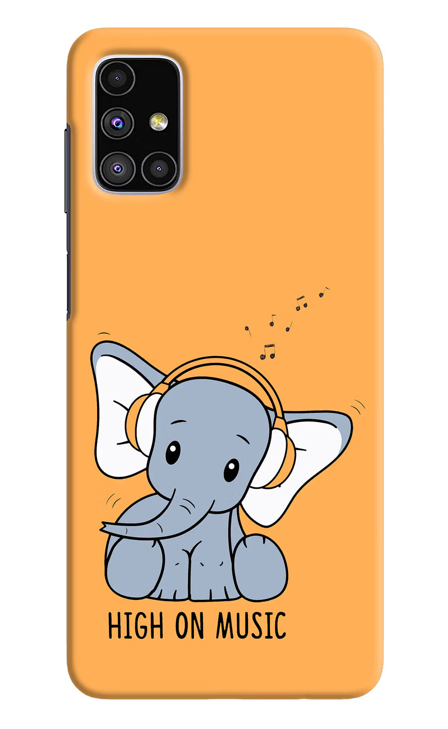 High On Music Samsung M51 Back Cover, Hard case