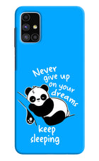 Keep Sleeping Samsung M51 Hard Case Back Cover by Casekaro