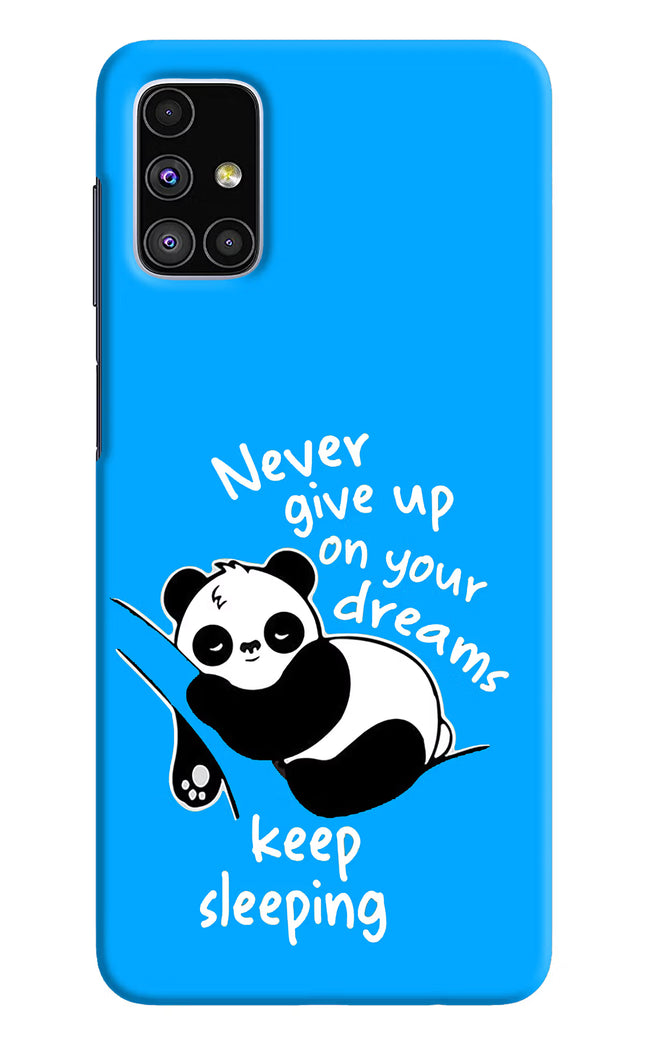 Keep Sleeping Samsung M51 Hard Case Back Cover by Casekaro