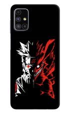 Naruto Two Face Samsung M51 Hard Case Back Cover by Casekaro