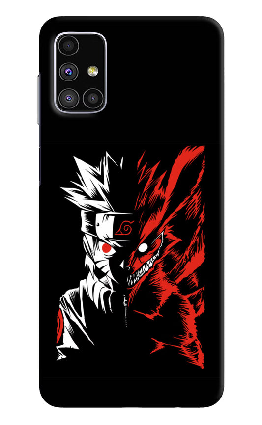 Naruto Two Face Samsung M51 Hard Case Back Cover by Casekaro