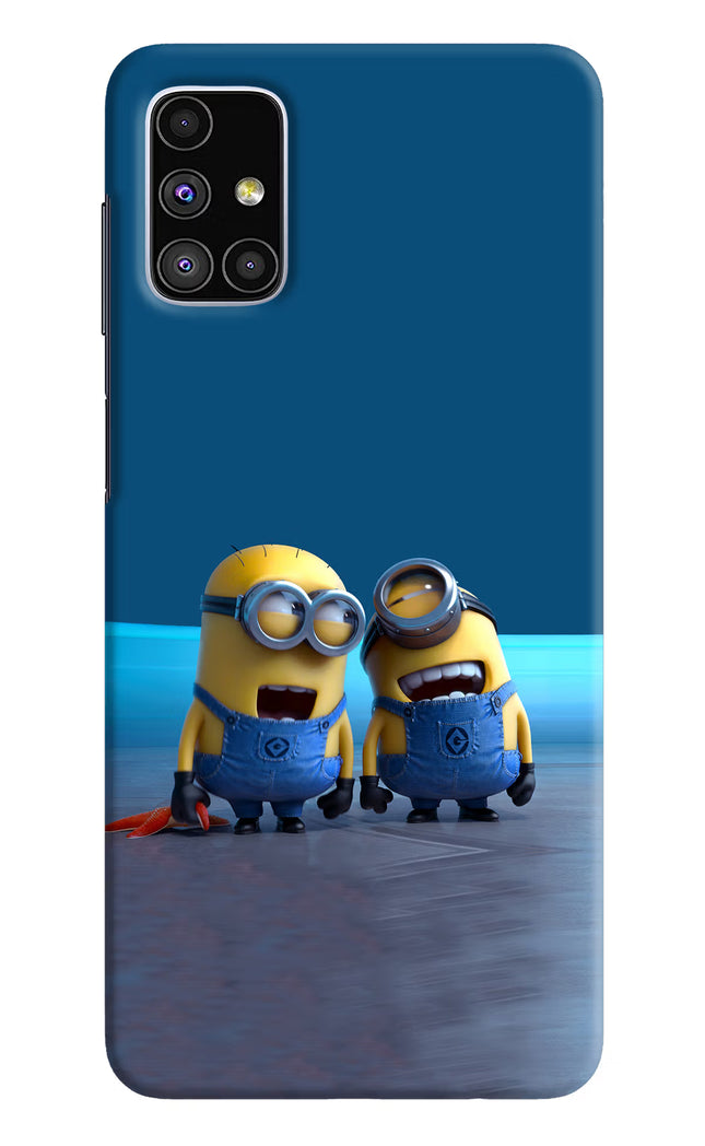 Minion Laughing Samsung M51 Hard Case Back Cover by Casekaro