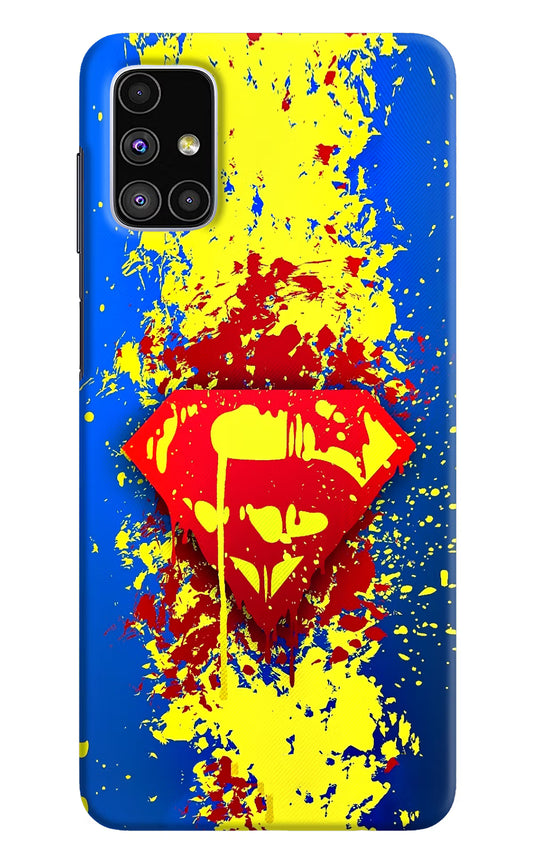 Superman logo Samsung M51 Hard Case Back Cover by Casekaro