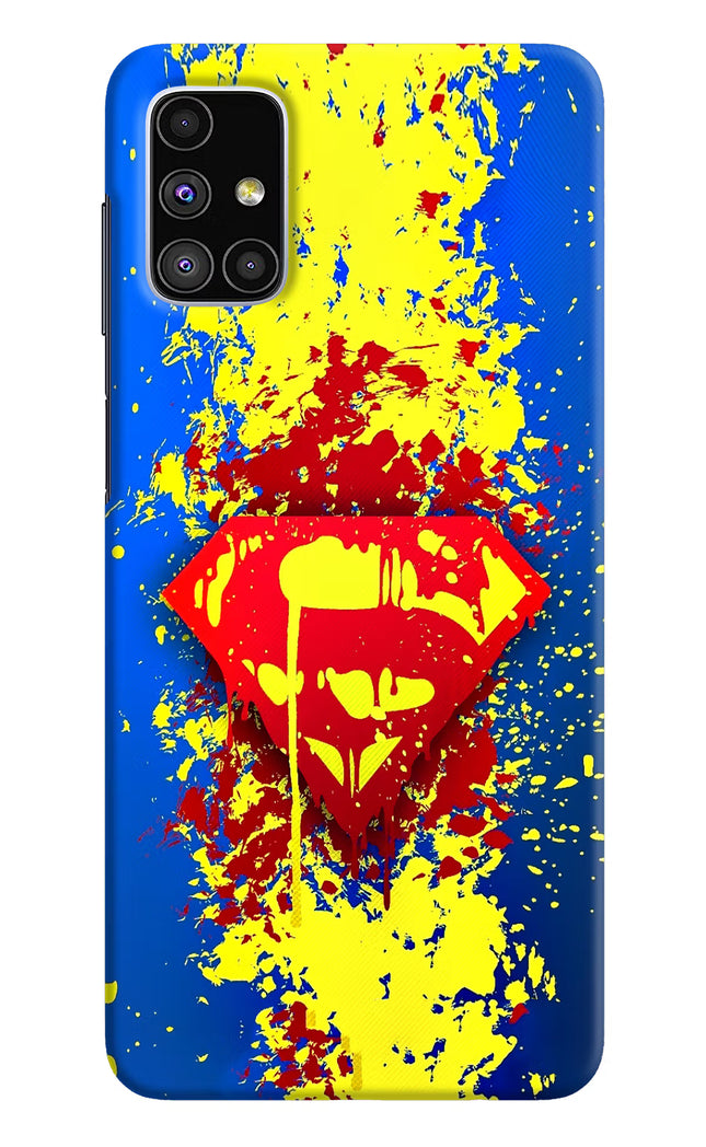 Superman logo Samsung M51 Hard Case Back Cover by Casekaro
