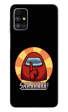 Among Us Shhh! Samsung M51 Hard Case Back Cover by Casekaro